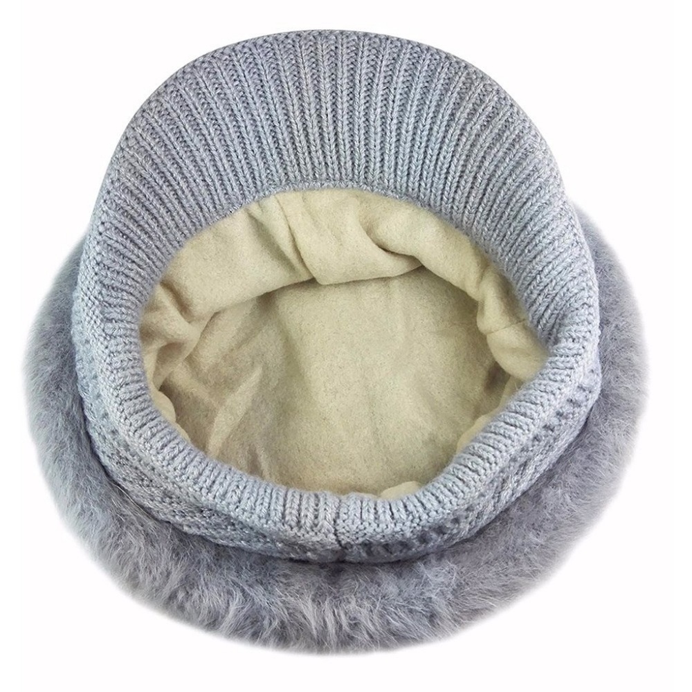 Women Wool Slouchy Beret Hat - Picture 3 of 4